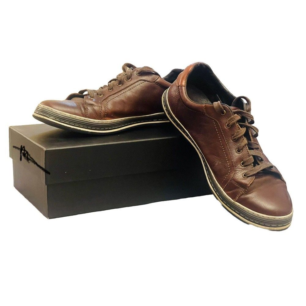 Spring Step Men Shoes Tommie Chocolate Brown Leather Men Sz 44 US 10.5